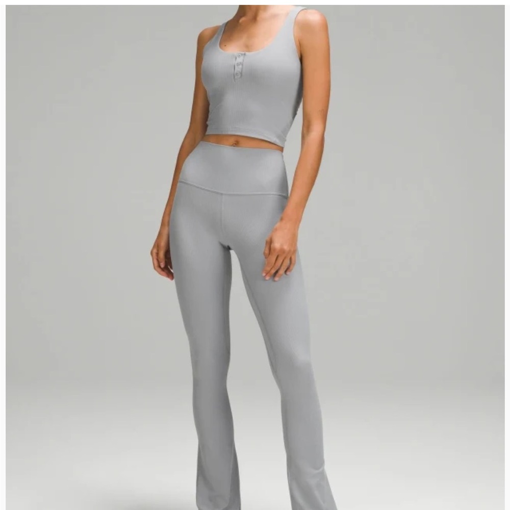 Lululemon Athletica Mini Flare ribbed leggings